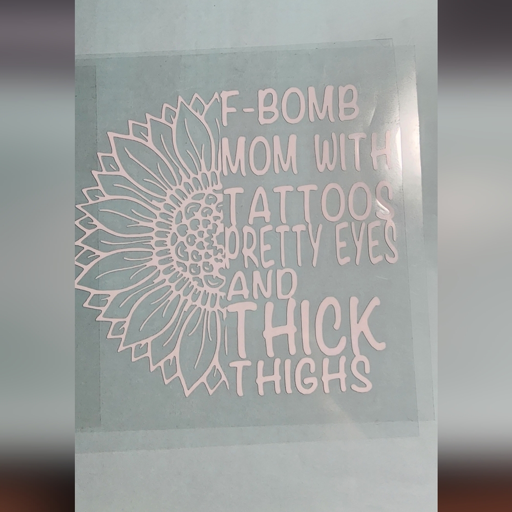 Mom Heat transfer vinyl 8x8